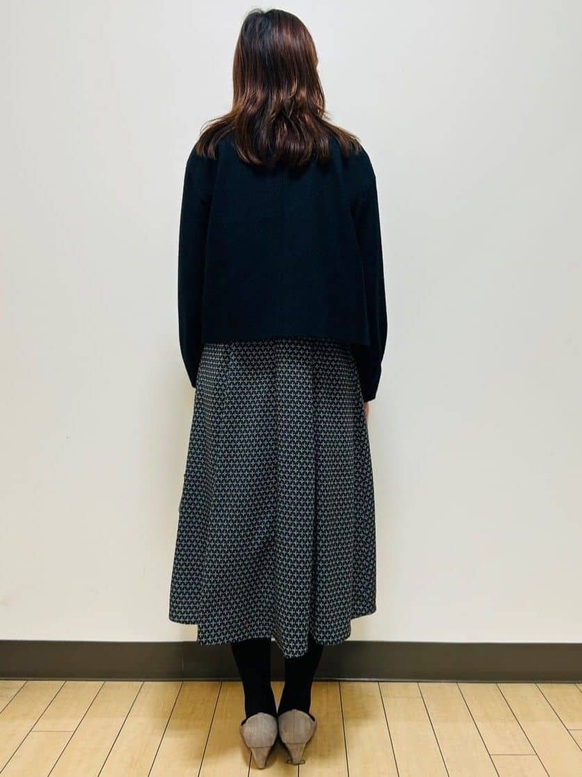 miiiさんの「Reflect｜【通勤/お出かけ◎】ジオメプリントクラシカルワンピース」を使ったコーディネート