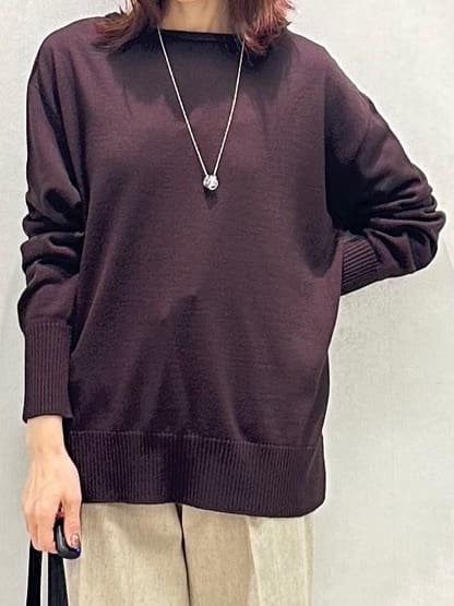 Miwaさんの「UNTITLED｜【ワイド/後ろゴム/シーズンレス】シルクネップツイードパンツ」を使ったコーディネート