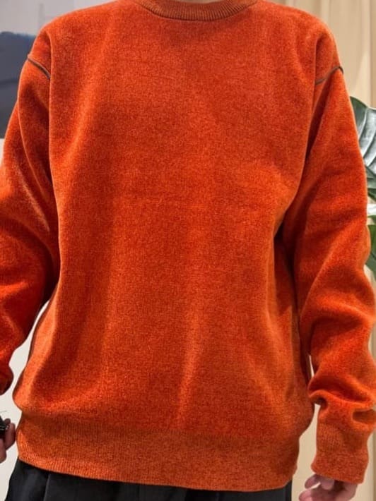 はさんの「THE SHOP TK｜【包み込まれるような柔らかさ】配色モールニット 洗濯機OK」を使ったコーディネート