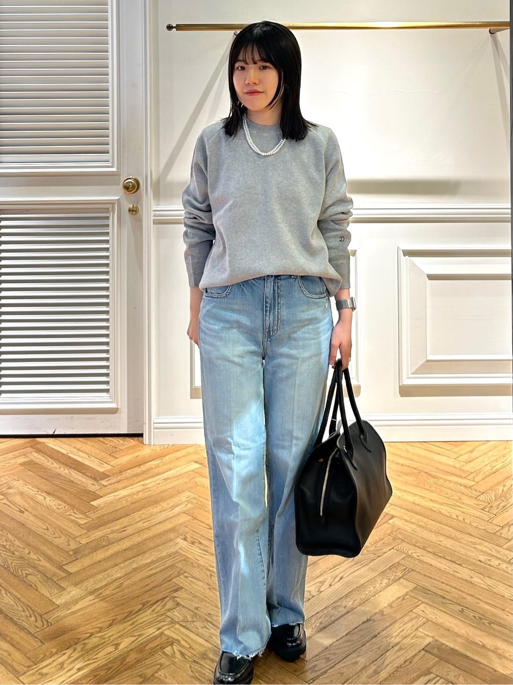 cocoさんの「DRESSTERIOR｜◆【洗える/7色展開】ウォッシャブルコットンカシミヤニット」を使ったコーディネート