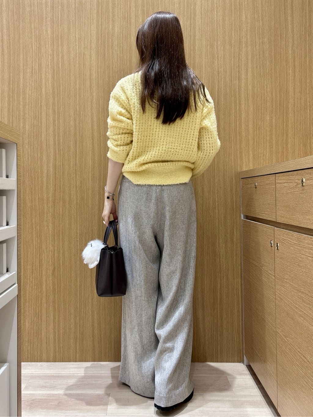 maiさんの「OPAQUE.CLIP｜モールヤーンメッシュニット【洗濯機OK】」を使ったコーディネート