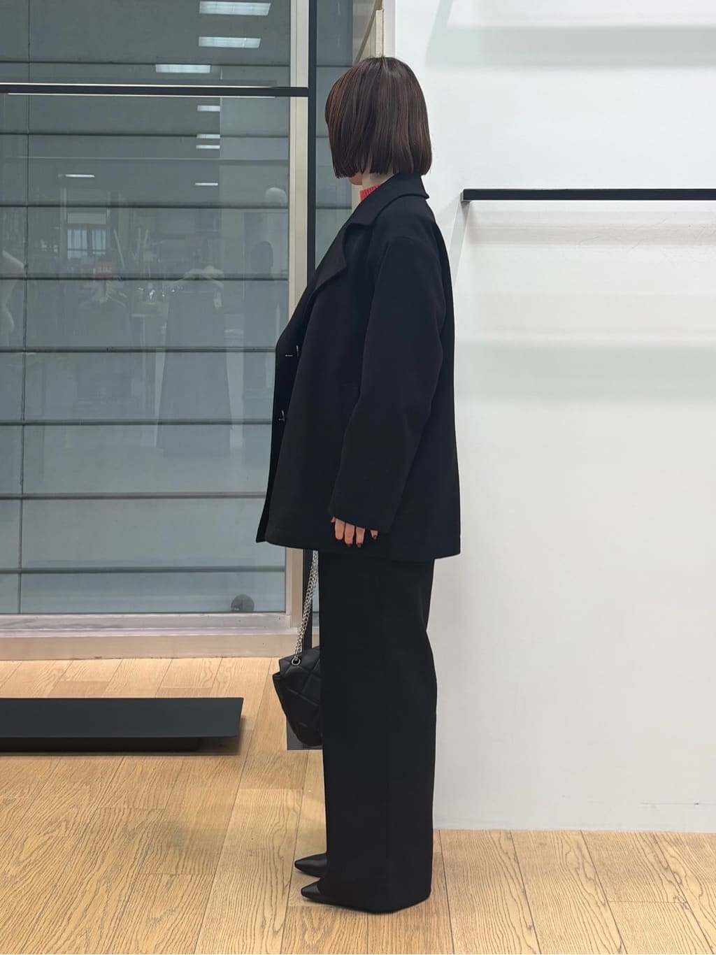 asamiさんの「INDIVI｜【褒められパンツ／ウール混】ウォームウール ワイドパンツ」を使ったコーディネート