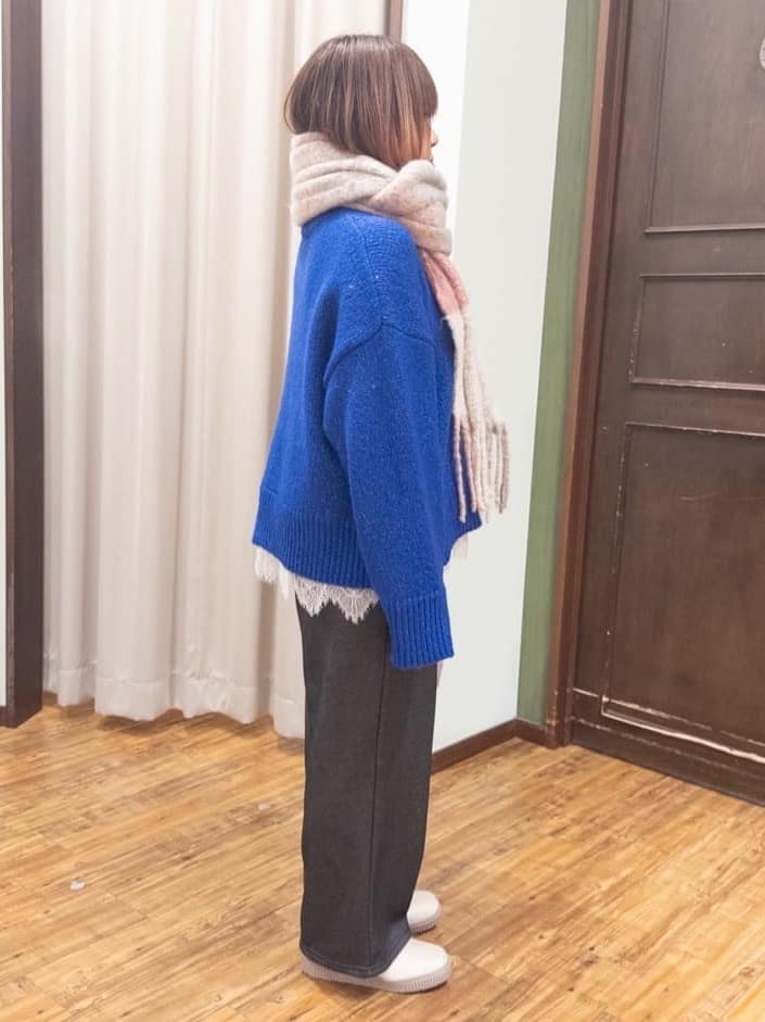 みかりん さんの「SHOO･LA･RUE｜【高レビュー】デニム見え 裏起毛ワイドパンツ」を使ったコーディネート
