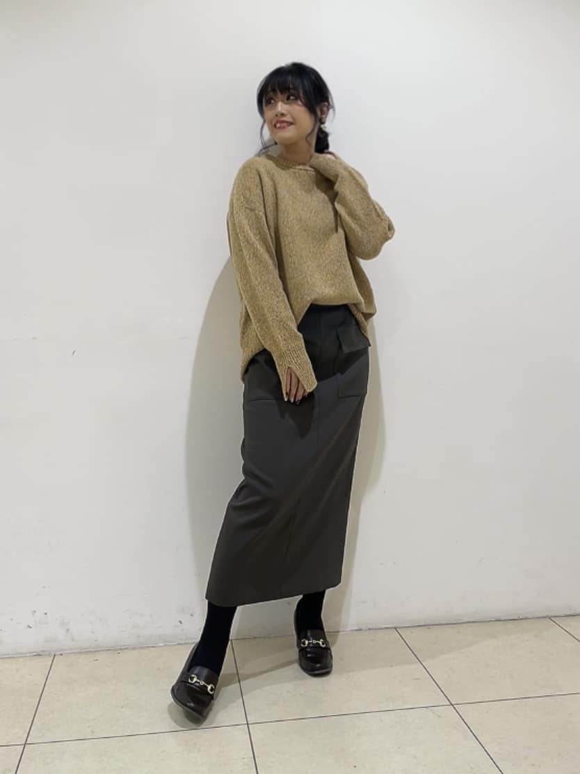 watanabeさんの「UNTITLED｜【ゆったり】三つ杢カラーニット」を使ったコーディネート