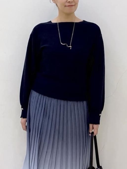 akariさんの「index｜《新色追加》選べる丈シフォンプリーツスカート【防シワ／洗濯機OK／6col】」を使ったコーディネート
