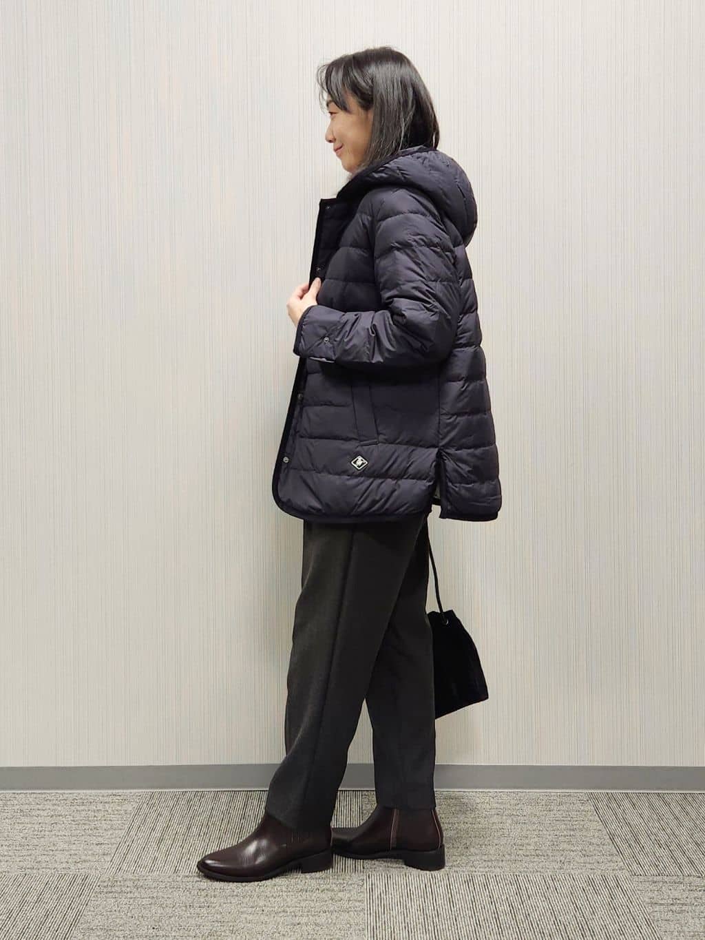 naraさんの「Dessin｜【撥水・2WAY】ミュラーダウンコートミドル丈」を使ったコーディネート
