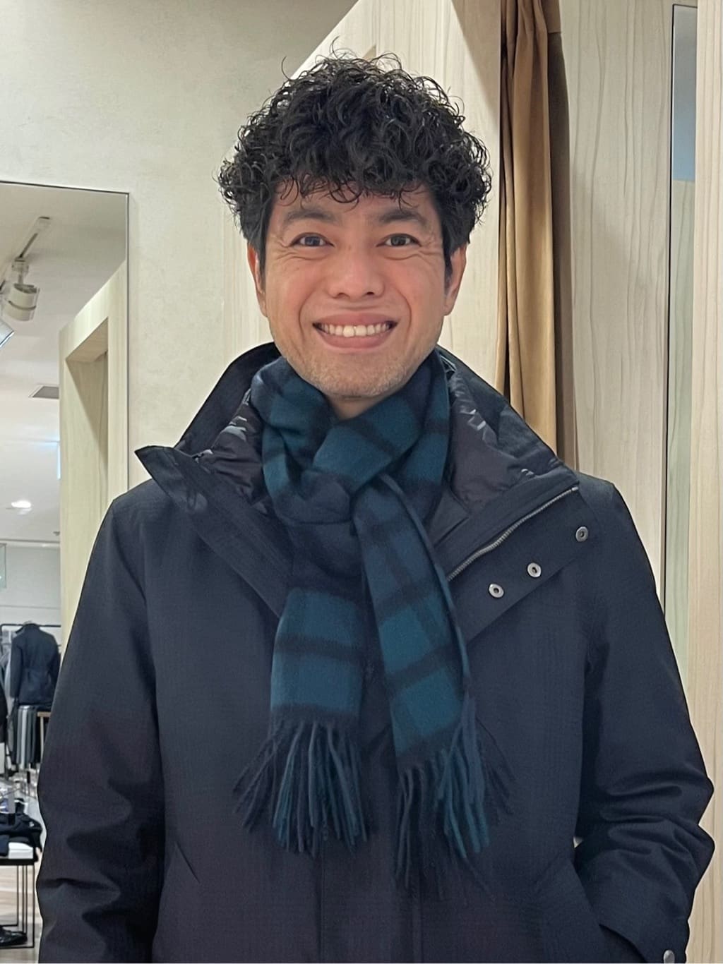URAさんの「TAKEO KIKUCHI｜【3WAY】グレンチェック ダウンライナー ブルゾン」を使ったコーディネート