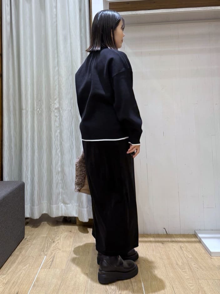 chさんの「THE SHOP TK｜花柄ラメジャカードニット」を使ったコーディネート