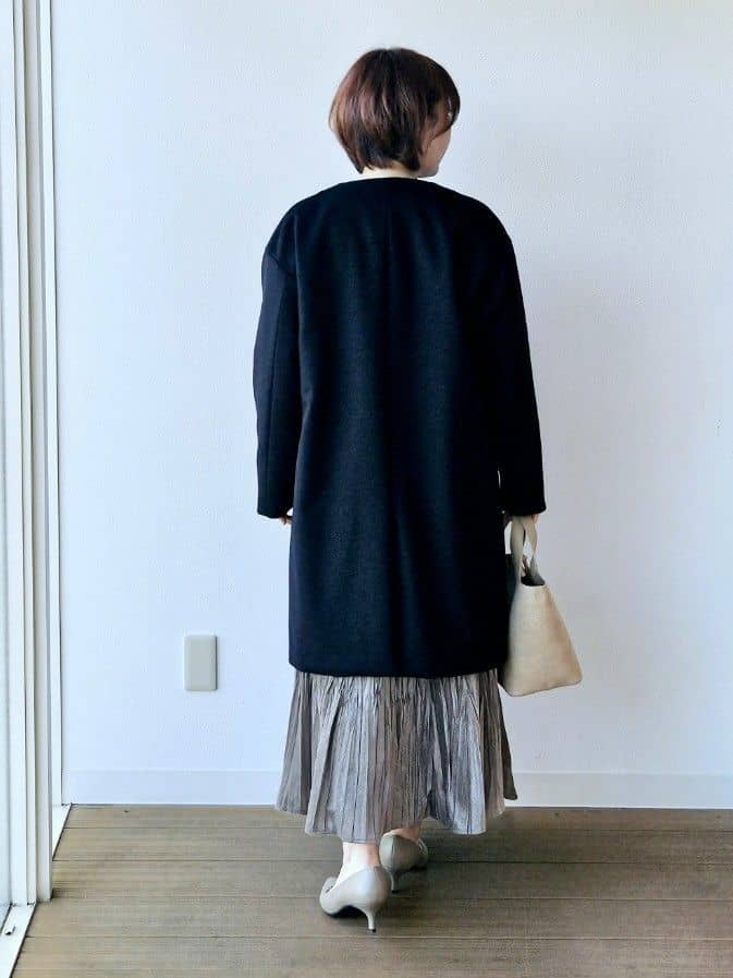 やじまさんの「UNTITLED｜【洗える】モックネックミラノリブニット」を使ったコーディネート