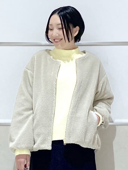 eriko さんの「Dessin｜【2WAY】リバーシブルタフタボアアウター」を使ったコーディネート