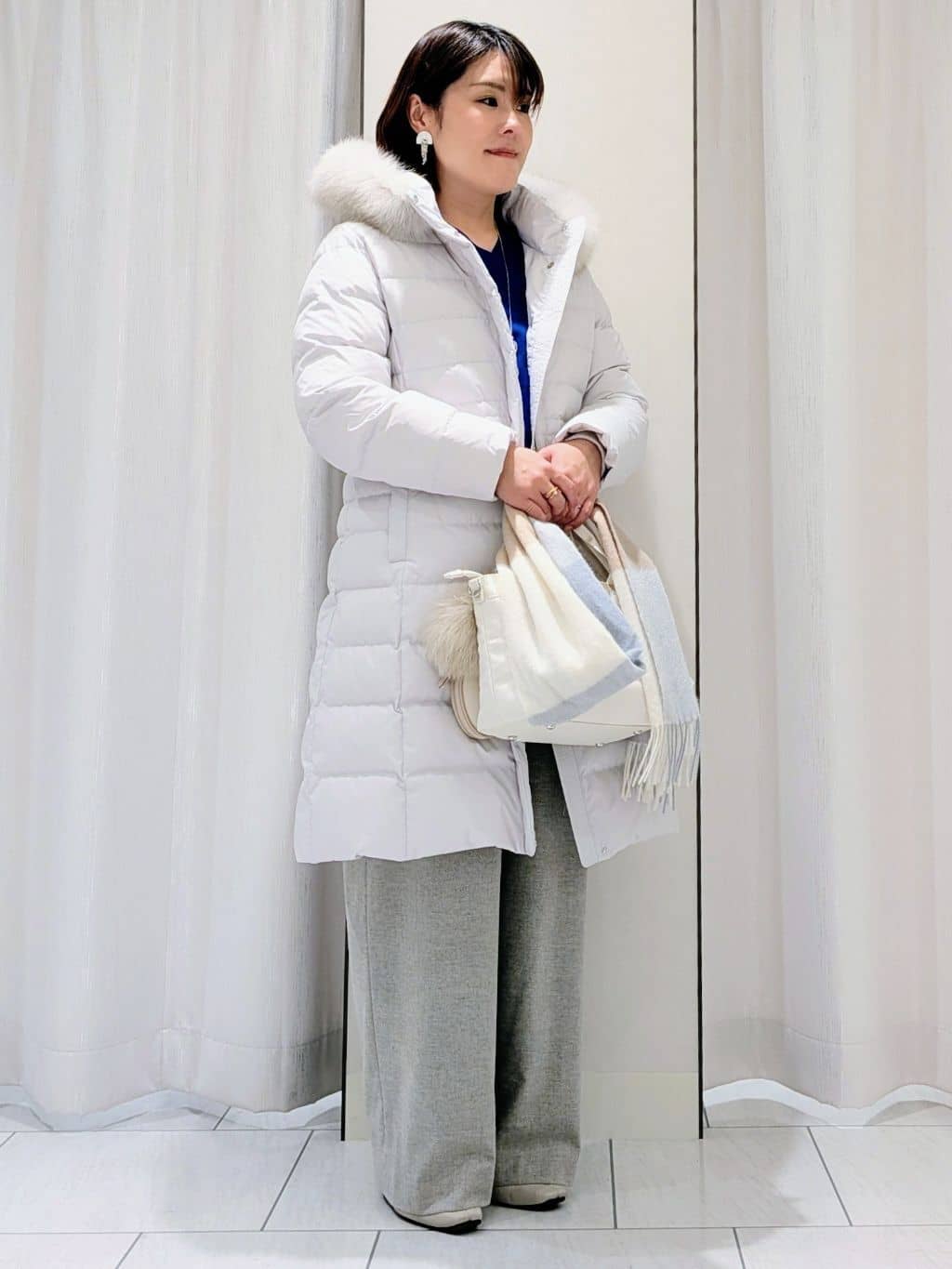 Onumaさんの「UNTITLED｜【はっ水機能/フード取り外し可/防寒】ロングダウンコート」を使ったコーディネート