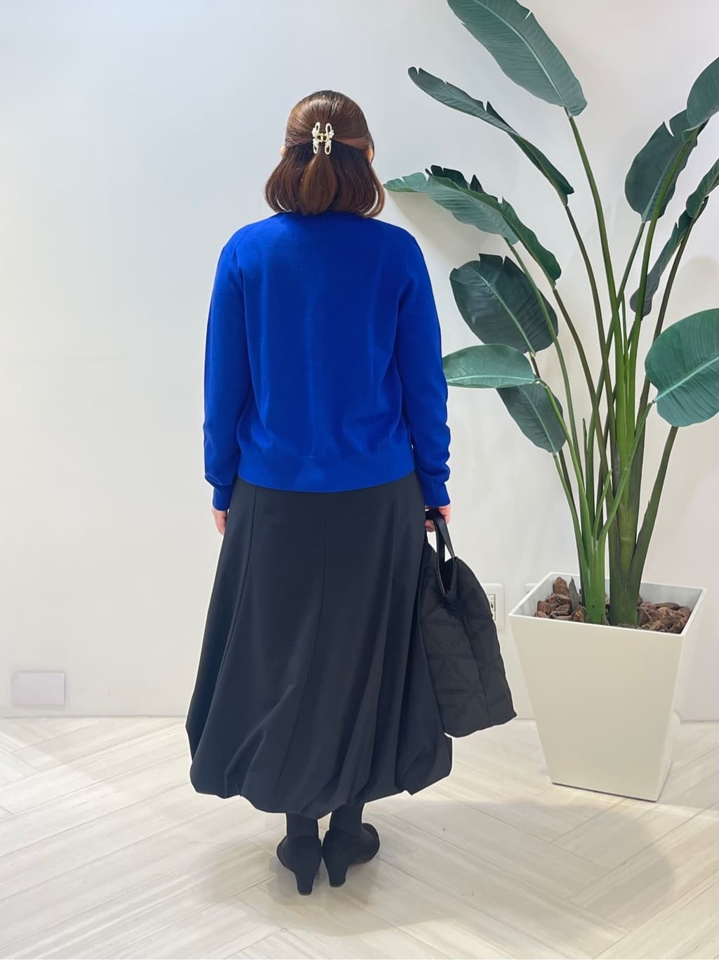 Tomoさんの「UNTITLED｜【洗える/アンサンブル可/ウール100%】ウールクルーカーディガン」を使ったコーディネート