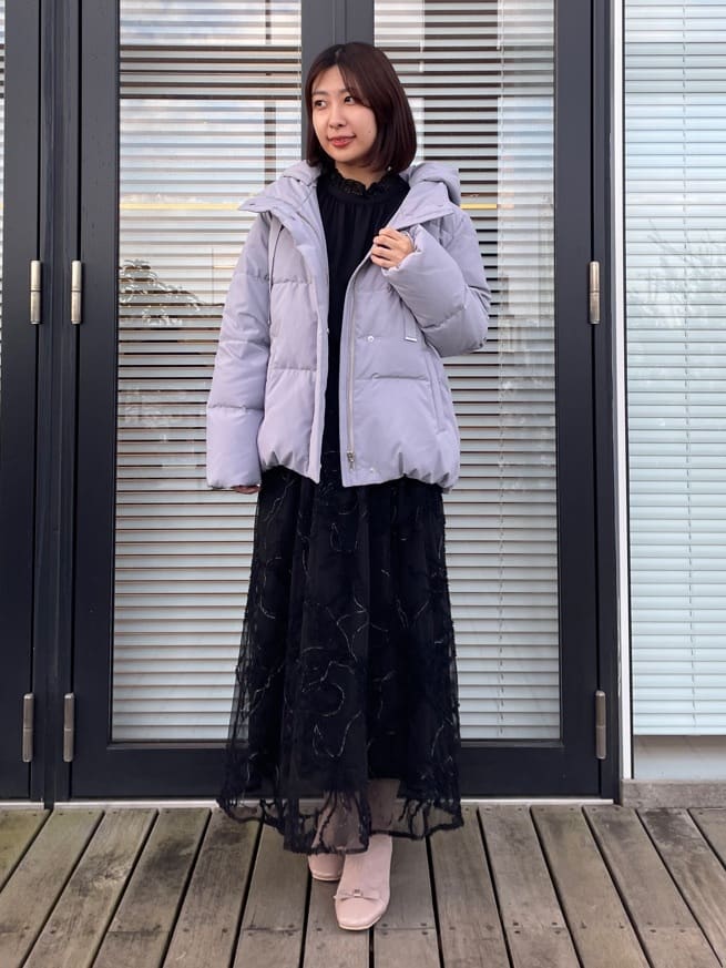 abeさんの「Couture brooch｜【冬の名品・撥水】愛されダウン」を使ったコーディネート