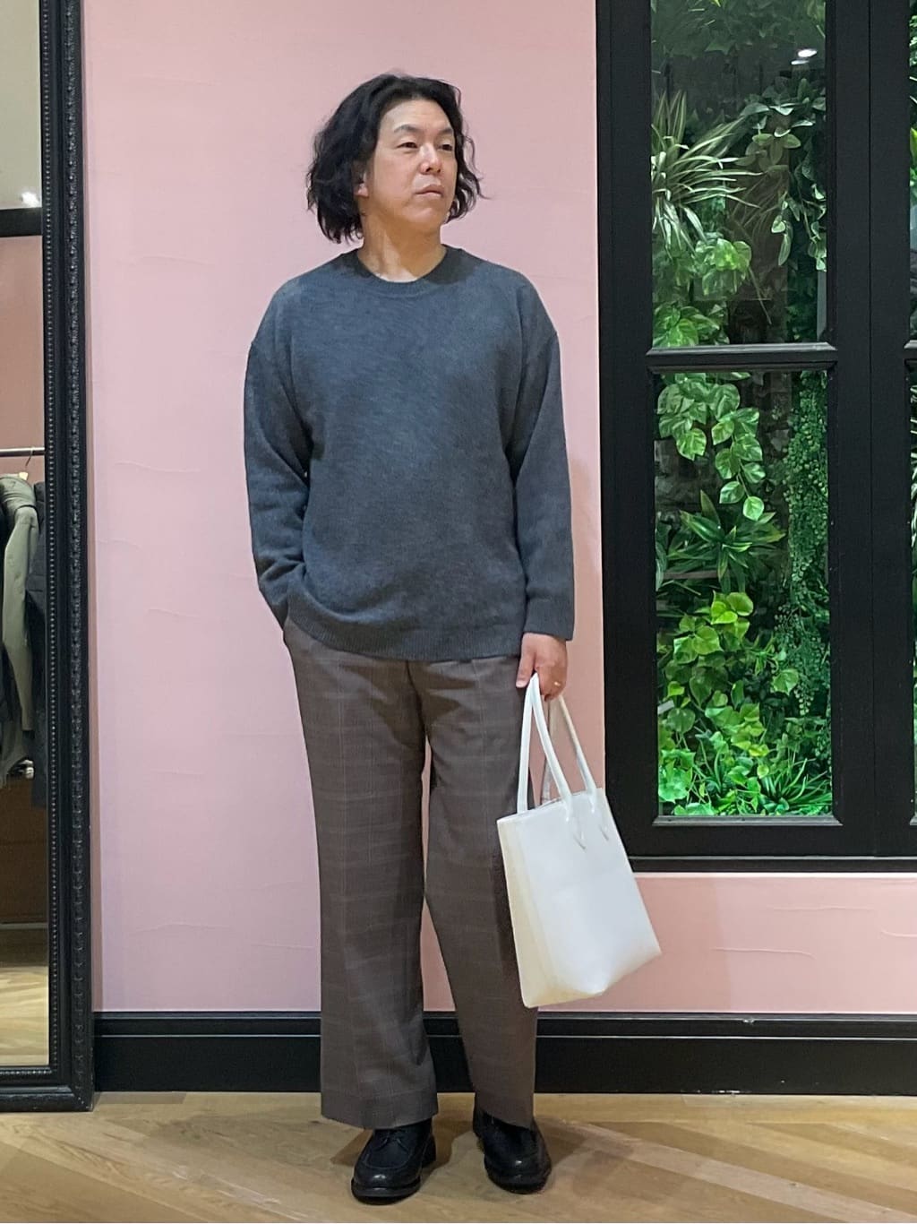 Nagaseさんの「DRESSTERIOR｜◆【干場義雅&times;DRESSTERIOR】ウールカシミヤニット」を使ったコーディネート