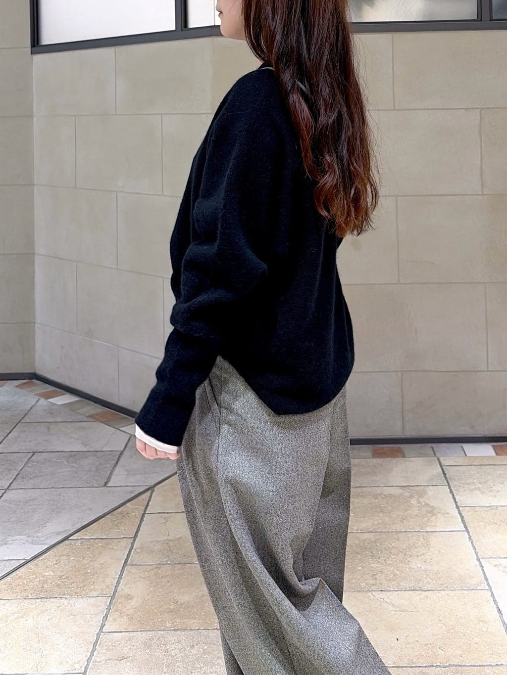 よねさんの「INDIVI｜【洗える】ヘアリーフォルムニット」を使ったコーディネート