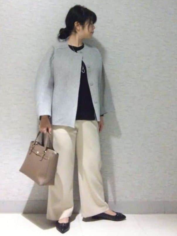 sakoさんの「Reflect｜【パンツ合わせにぴったり◎】ゆったりオフボディニット」を使ったコーディネート