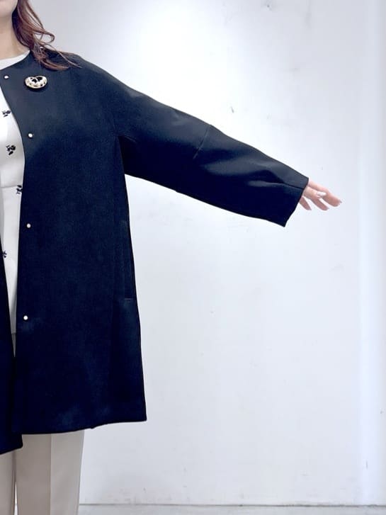 UDOさんの「OPAQUE.CLIP｜フォルムスリーブミドルコート【洗濯機OK】」を使ったコーディネート