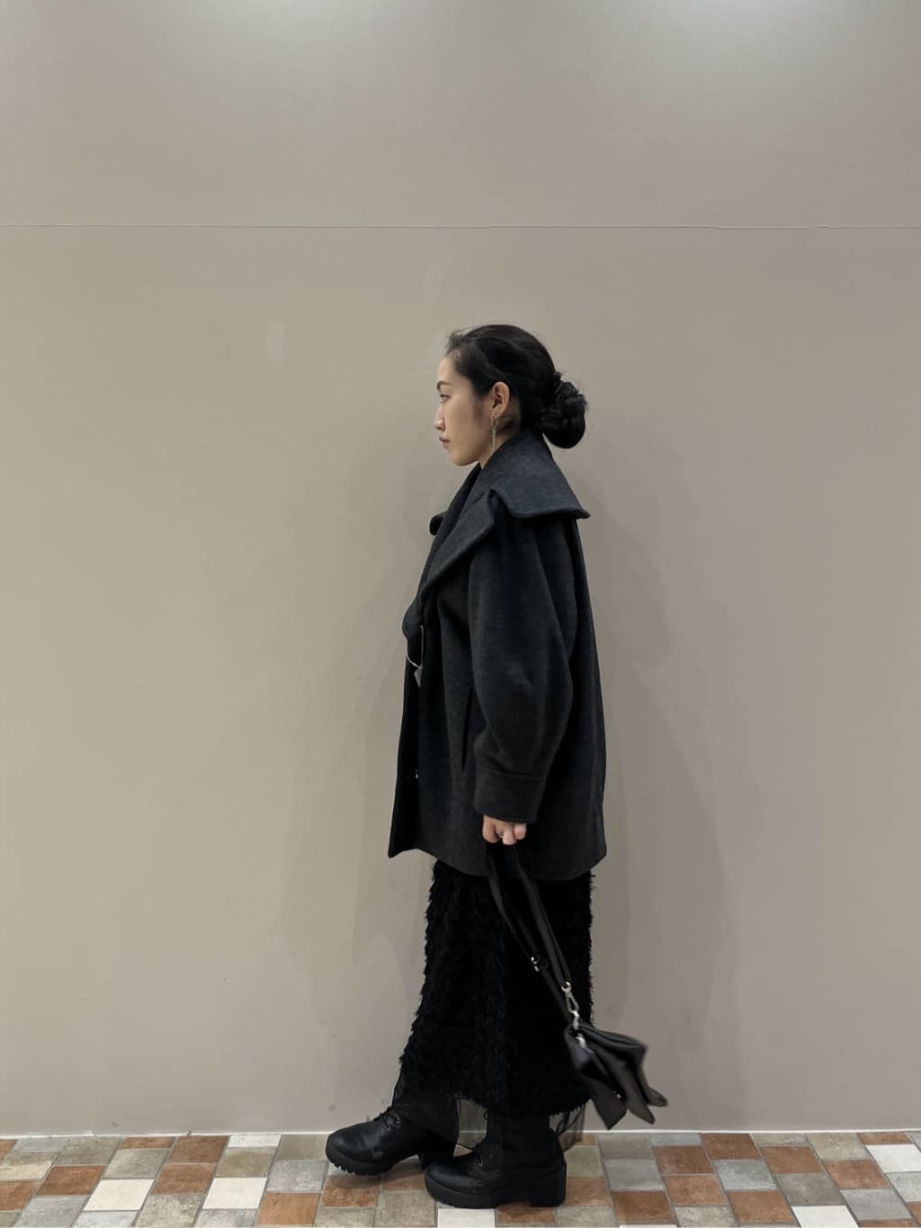 Uminoさんの「INDIVI｜【洗える】ヘアリーフォルムニット」を使ったコーディネート