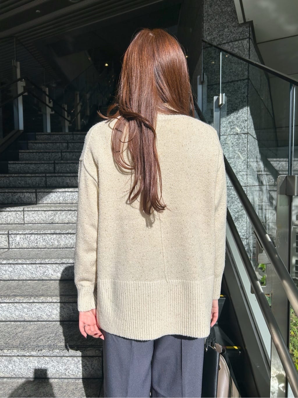 Risaさんの「OPAQUE.CLIP｜イージーフレアパンツ【洗濯機OK】」を使ったコーディネート