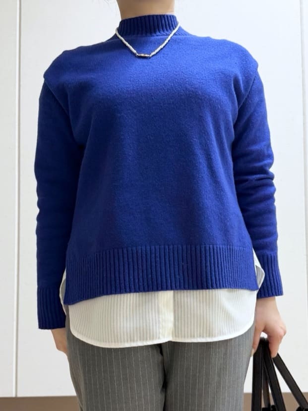 Rikoさんの「INDIVI｜【コットン】シャツ切り替えカットソー」を使ったコーディネート