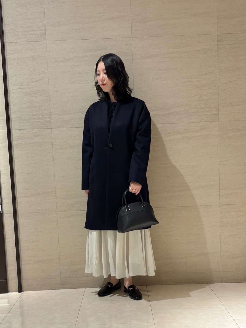 yさんの「UNTITLED｜【洗える/ジャケット風】ツイードニットカーディガン」を使ったコーディネート