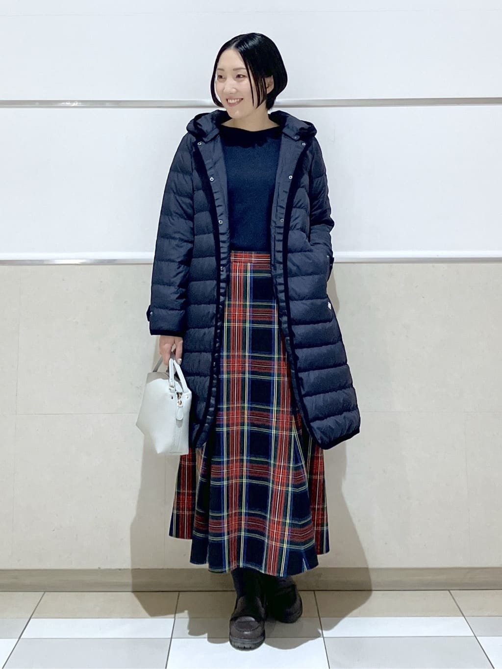 eriko さんの「Dessin｜【撥水・2WAY】ミュラーダウンコートロング丈」を使ったコーディネート