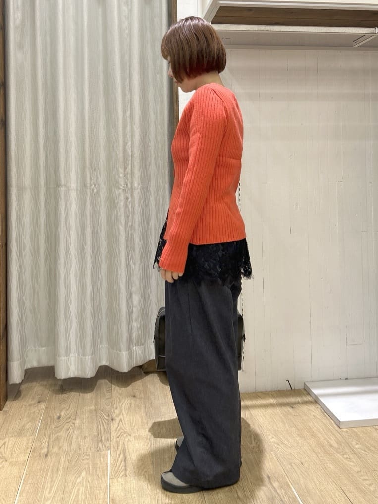 ga_riさんの「THE SHOP TK｜【アンチピリング/静電気防止/洗える】ヘンリーレイヤードニット」を使ったコーディネート