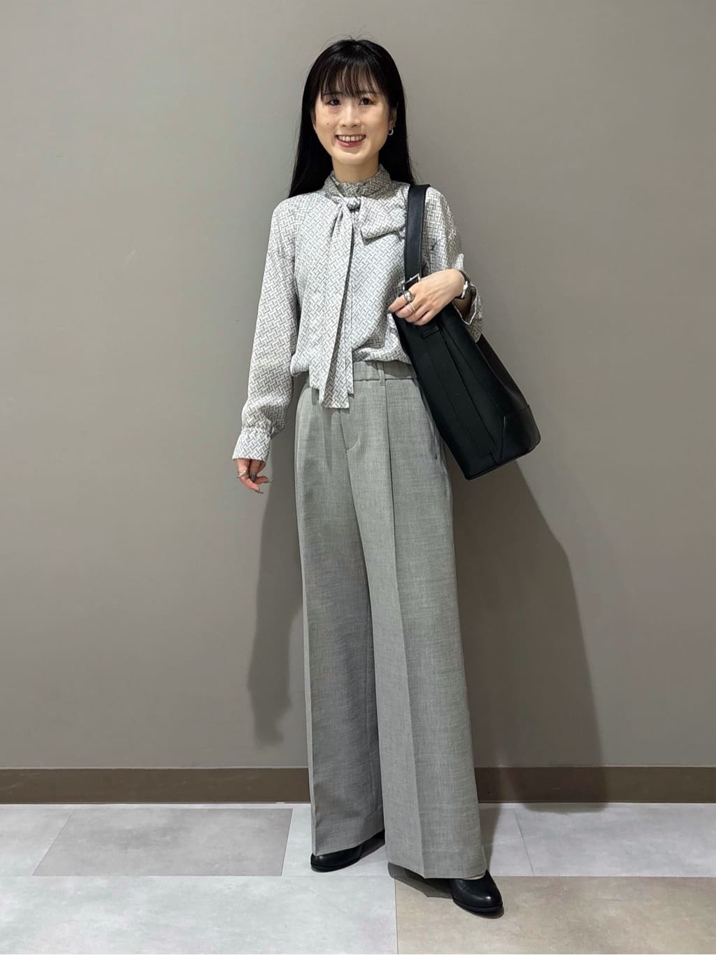 KEIKOさんの「INDIVI｜【洗える／セットアップ可能】凹凸ストレッチ素材ダブルジャケット」を使ったコーディネート