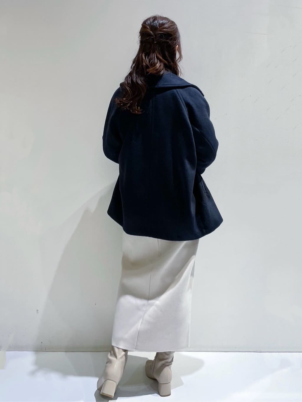 ayanoさんの「OPAQUE.CLIP｜カシミヤブレンドウールミドルピーコート」を使ったコーディネート