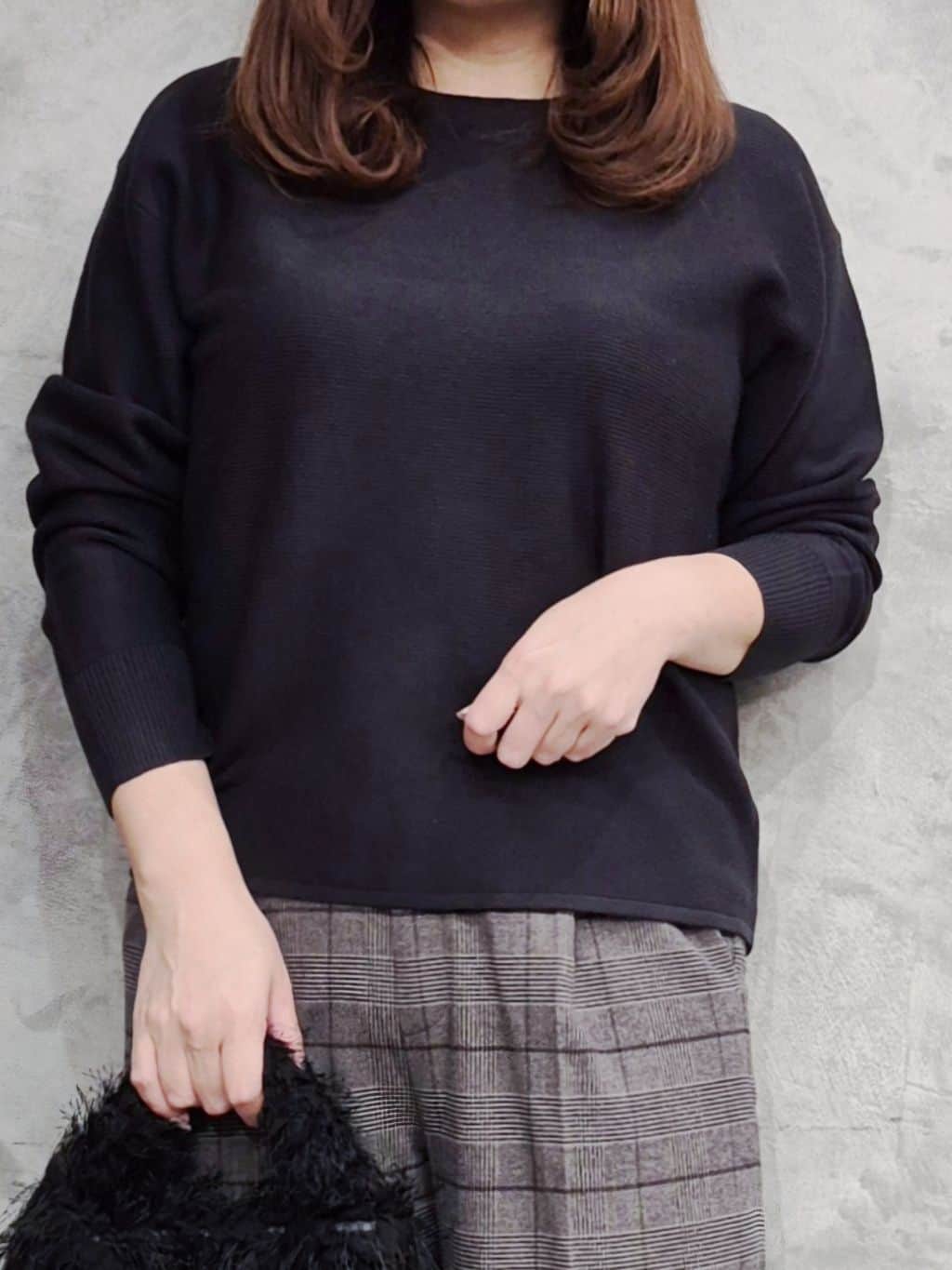 ひさえさんの「THE SHOP TK｜【S-XLサイズ/選べる6色】どこから見ても美しい ガーターニット/洗濯機OK」を使ったコーディネート