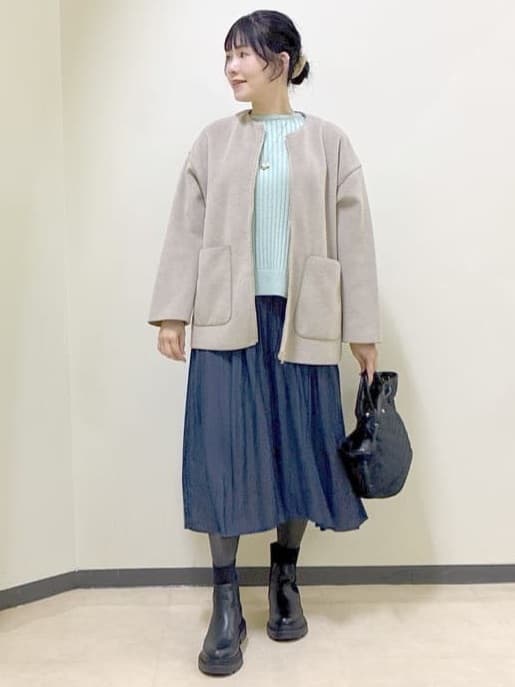  beni_gingerさんの「Reflect｜【体型カバー／ゆったり着られる◎】リラクシーパイルコート」を使ったコーディネート