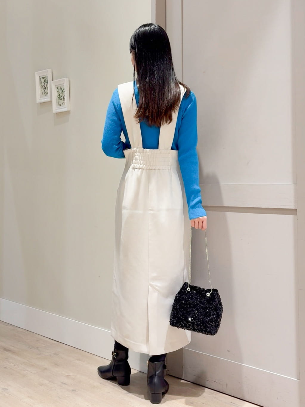 Mayuさんの「grove｜【ウエストゴム】美シルエットなハイウエストサス付きスカート」を使ったコーディネート