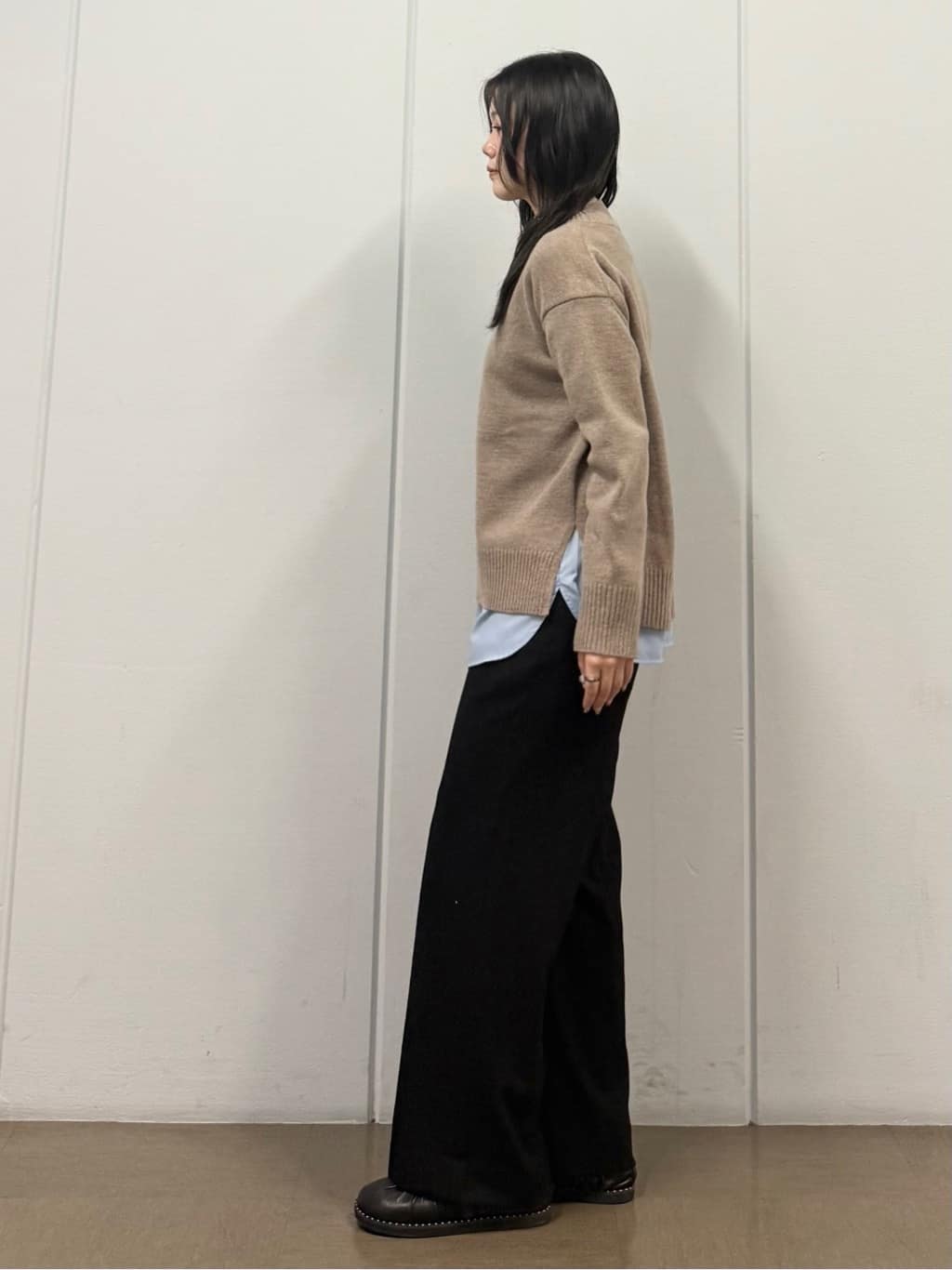 mizukiさんの「INDIVI｜【名品／撥水／抗菌防臭】ロング丈リサイクルダウンコート」を使ったコーディネート