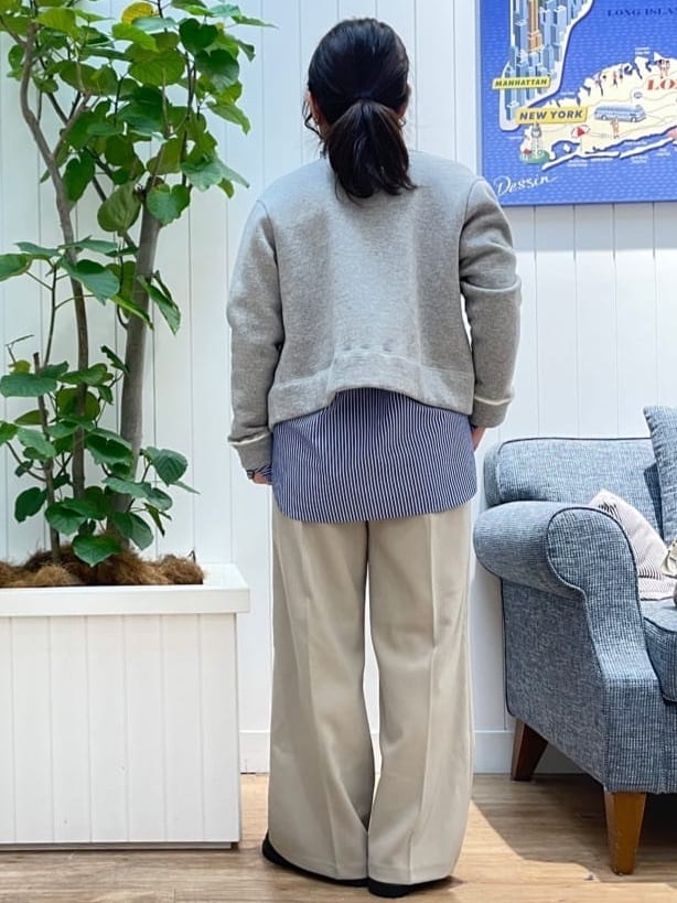 msatoさんの「Dessin｜【日本製/洗える】吊り裏毛カーディガン」を使ったコーディネート
