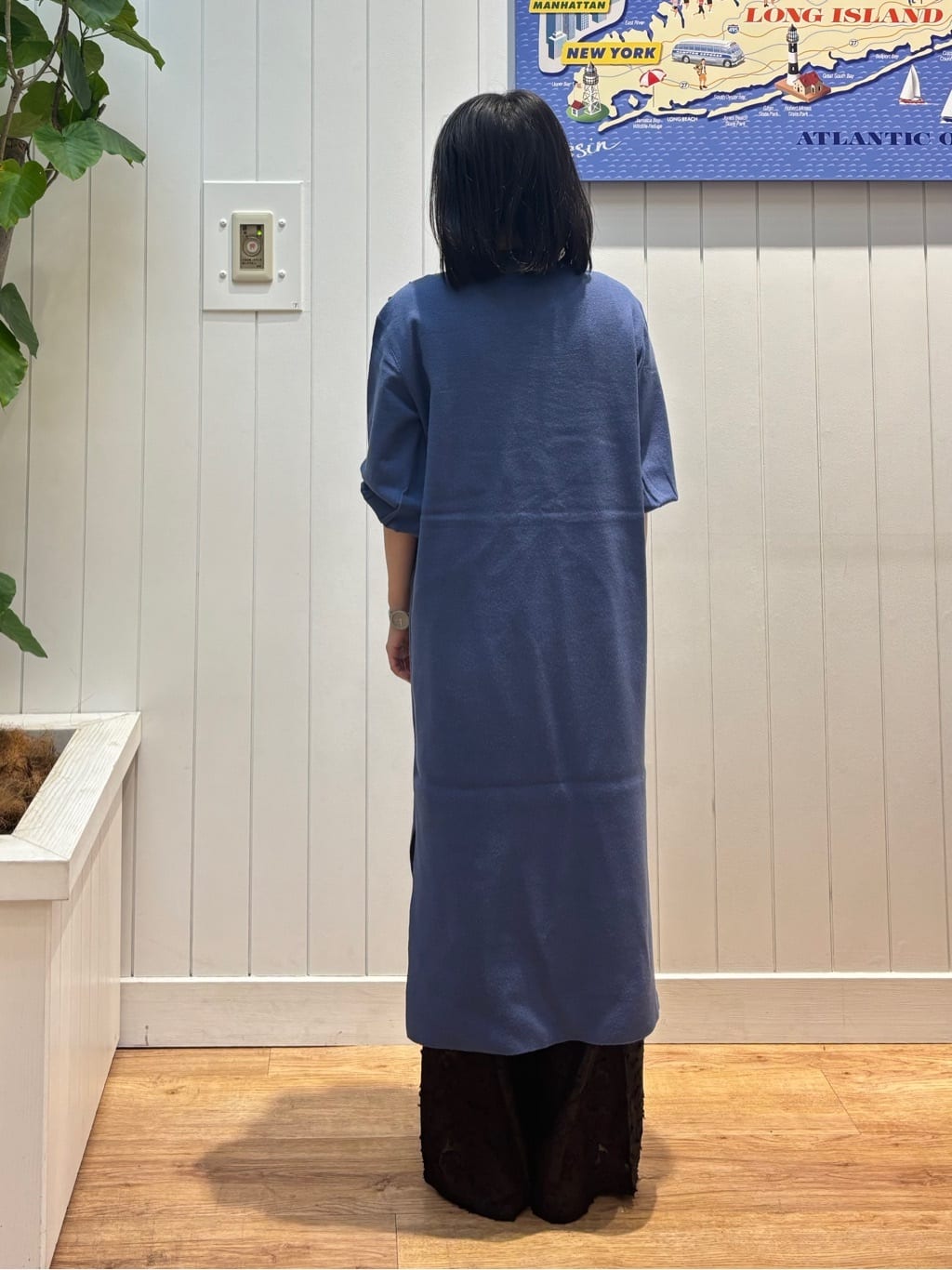OKADAさんの「Dessin｜【2点セット／洗える】パンツレイヤードワンピース」を使ったコーディネート