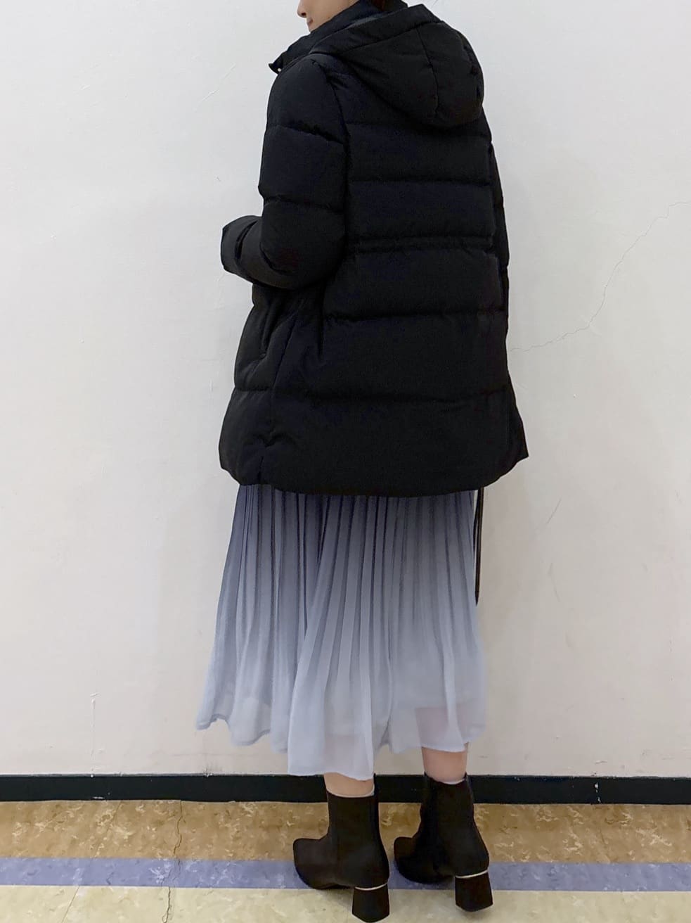 akariさんの「index｜KAWADAダウンドロストミドルコート【撥水／洗濯機OK／2WAY／静電気防止裏地】《XS～3L》」を使ったコーディネート