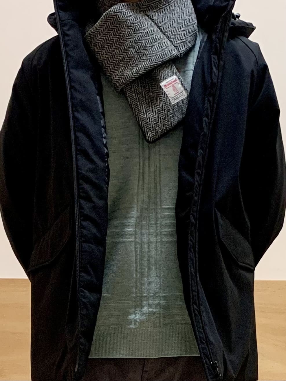 MATUさんの「THE SHOP TK｜【軽くて、暖かい】SORONA／ソロナ 中綿ブルゾン 防風/軽量/洗濯機OK/フード脱着可」を使ったコーディネート