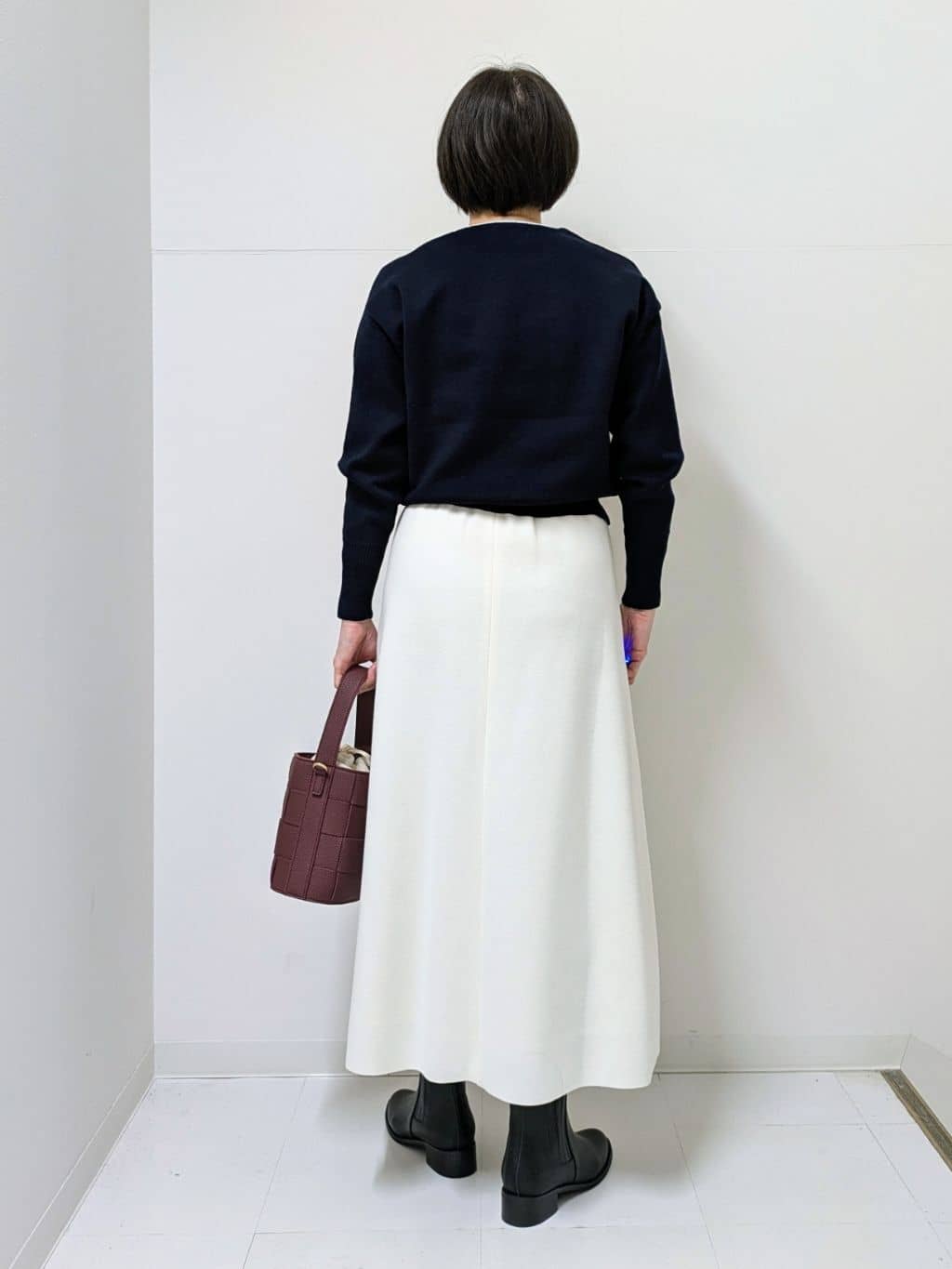 Asaさんの「Dessin｜【洗える】カシミヤブレンドスウェットライクニット」を使ったコーディネート