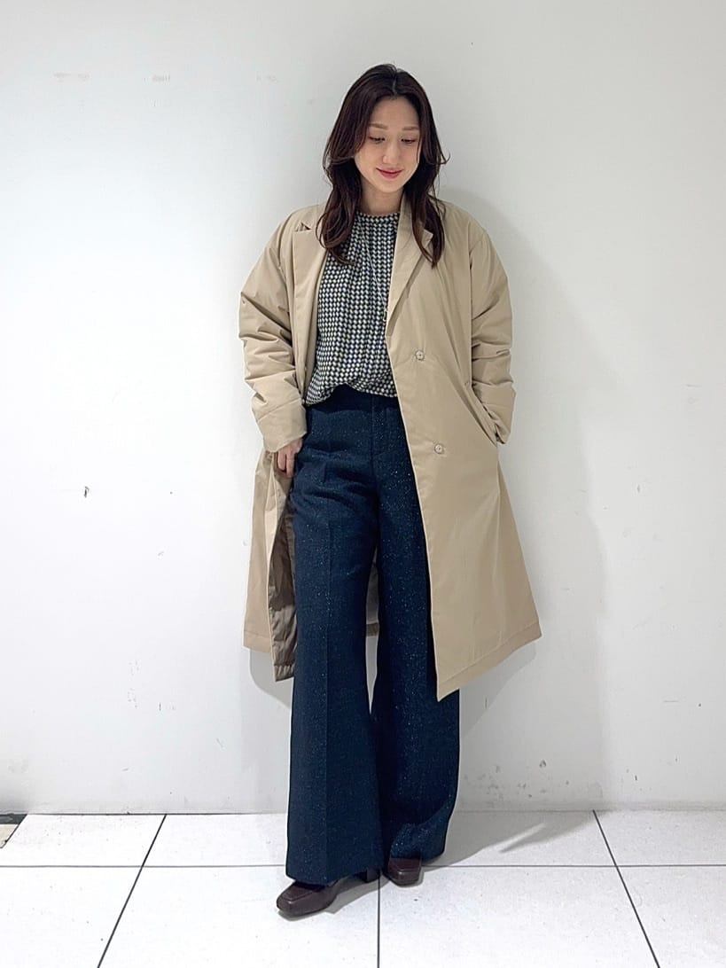 そんさんの「INDIVI｜【通勤／オフィス】タックジョーゼットブラウス」を使ったコーディネート