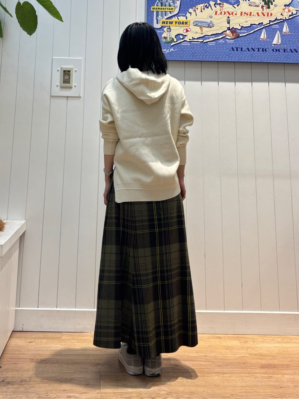 OKADAさんの「Dessin｜【洗える／体型カバー】ちょうどいいニットパーカ」を使ったコーディネート
