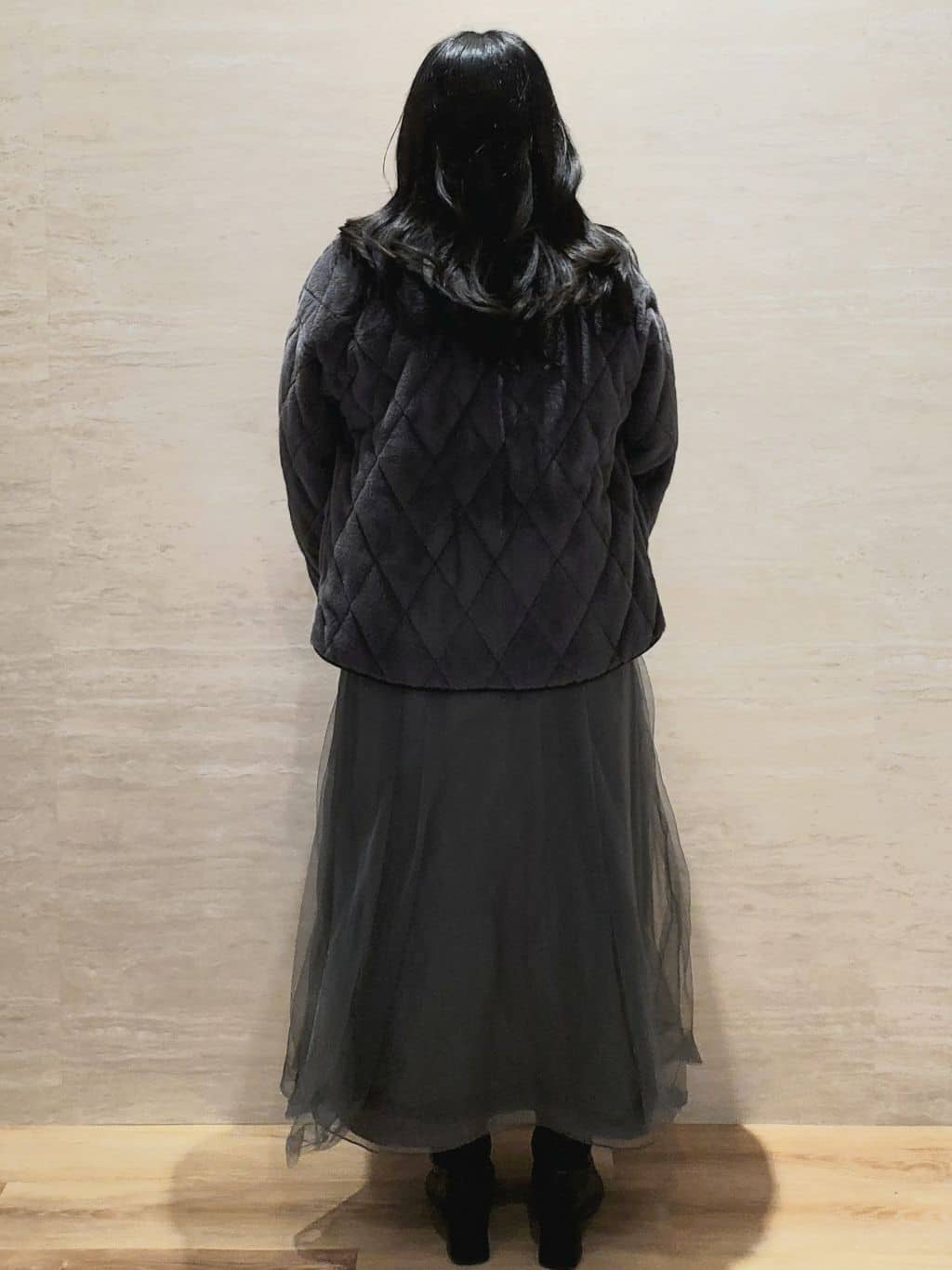 ちぃさんの「OPAQUE.CLIP｜サイド編地切替ニットトップス／セットアップ対応【洗濯機OK】」を使ったコーディネート