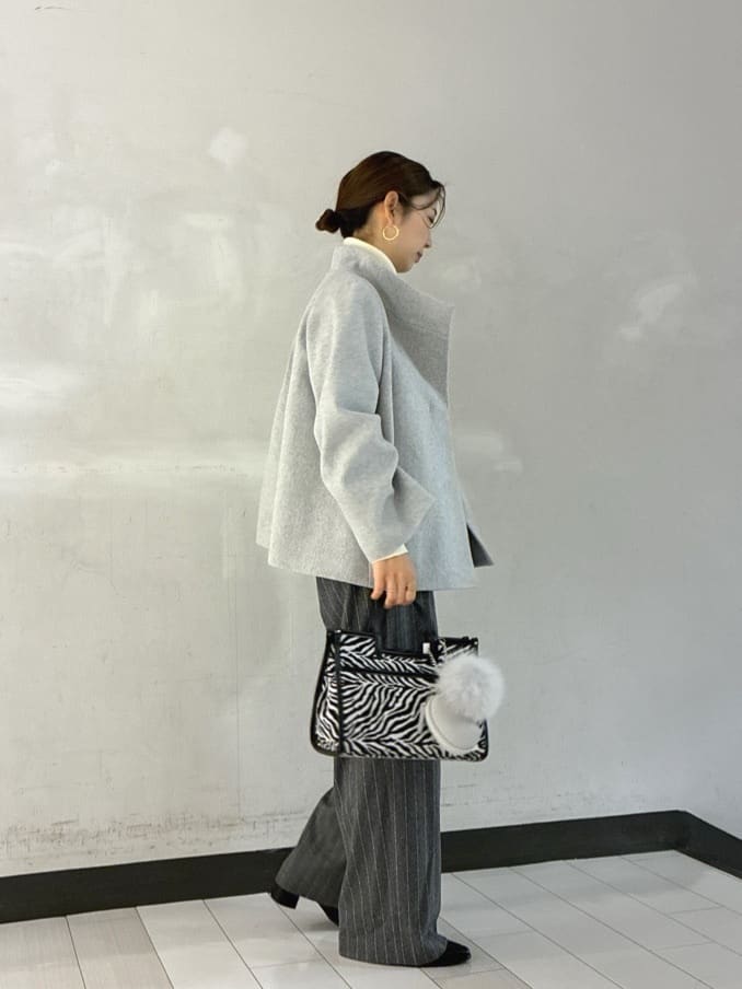 Rinさんの「UNTITLED｜【洗える/アンサンブル可能/ウール100%】リブタートルネックウールニット」を使ったコーディネート