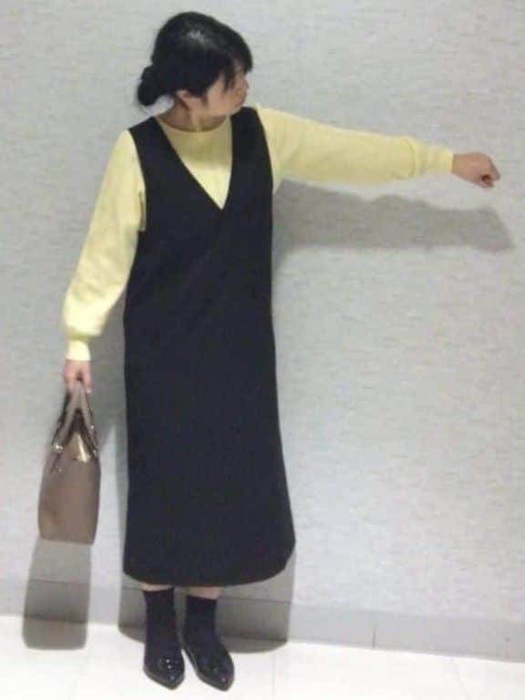 sakoさんの「Reflect｜【選べる8色／スカートにもパンツにも◎】ウール混ボートネックニット」を使ったコーディネート