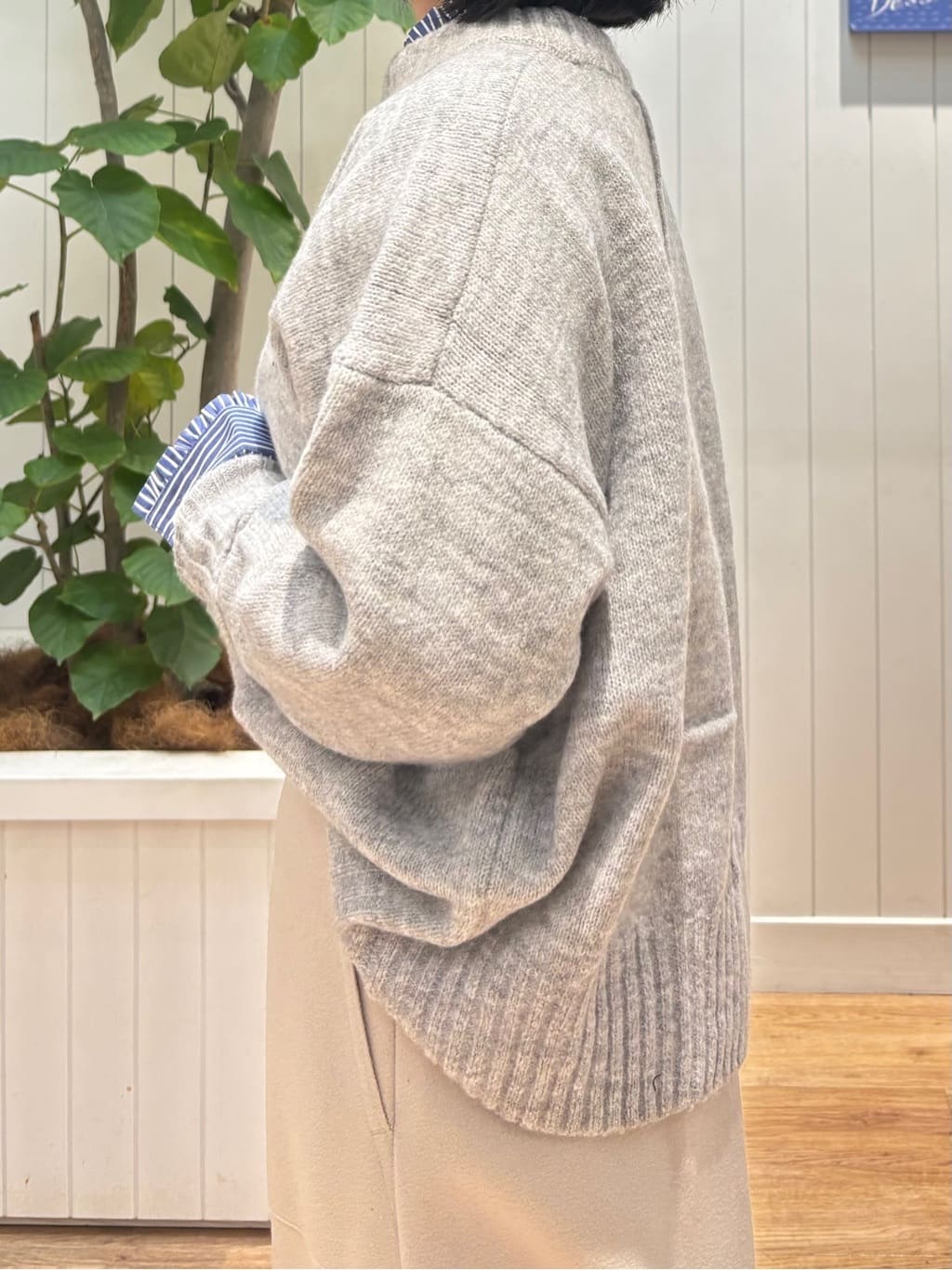 OKADAさんの「Dessin｜【洗える】クルーネックワイドニット」を使ったコーディネート