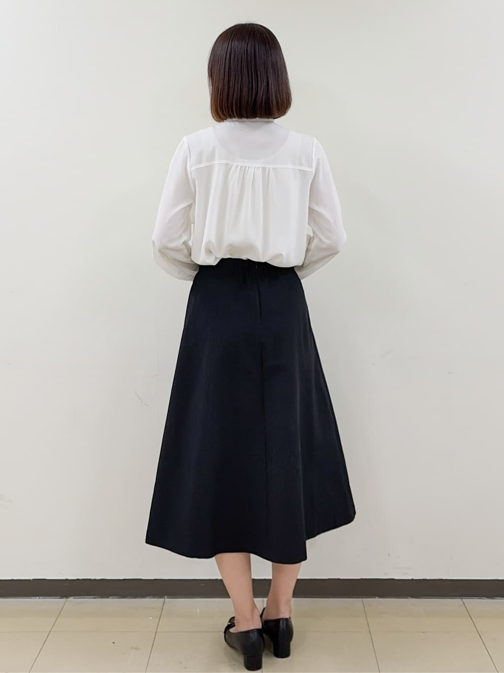yurinaさんの「index｜アシンメトリーレイヤードボウタイブラウス【洗濯機OK／イージーアイロン／防シワ】《XS～3L》」を使ったコーディネート