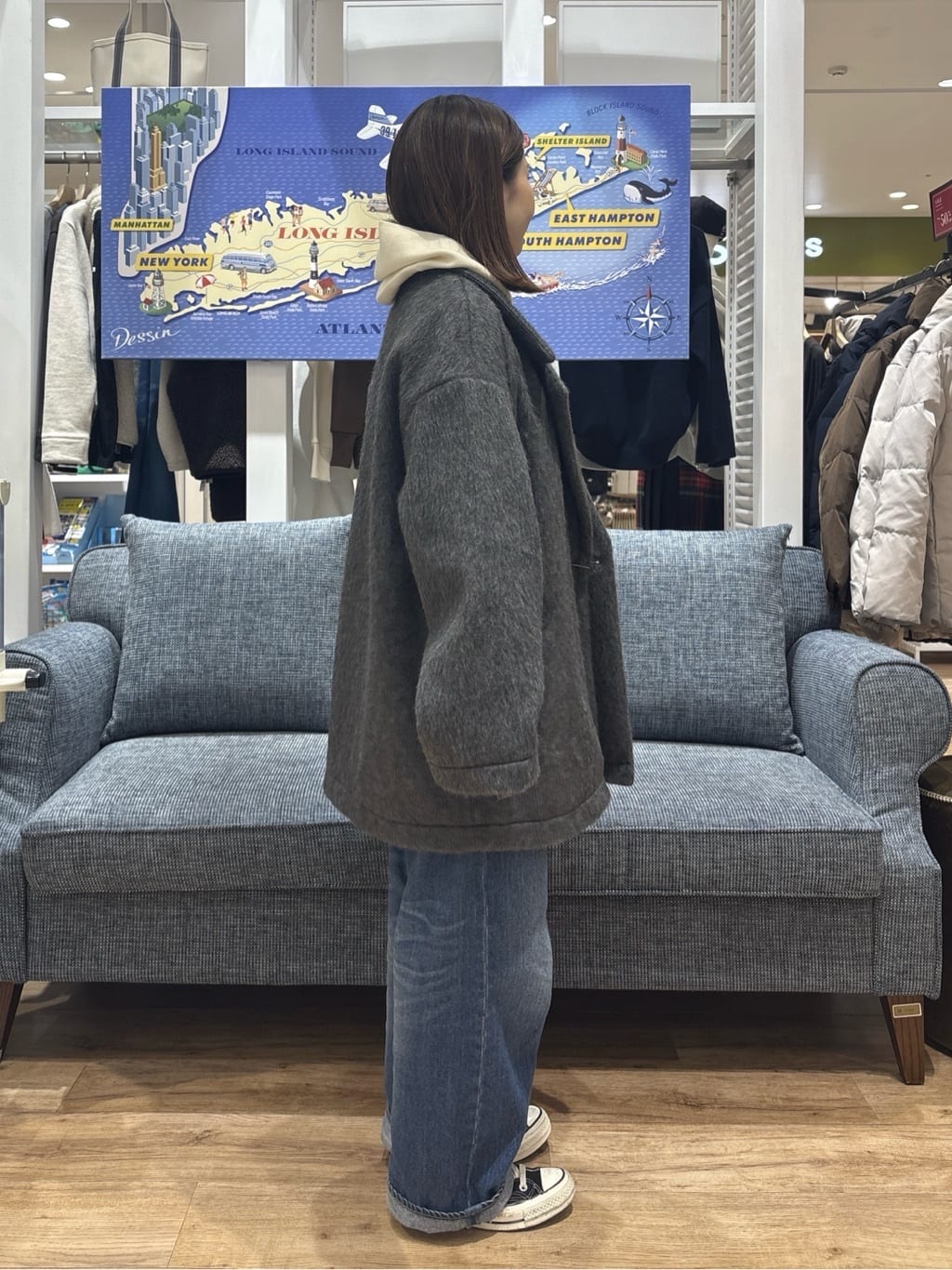 risaさんの「Dessin｜シャギーコート」を使ったコーディネート