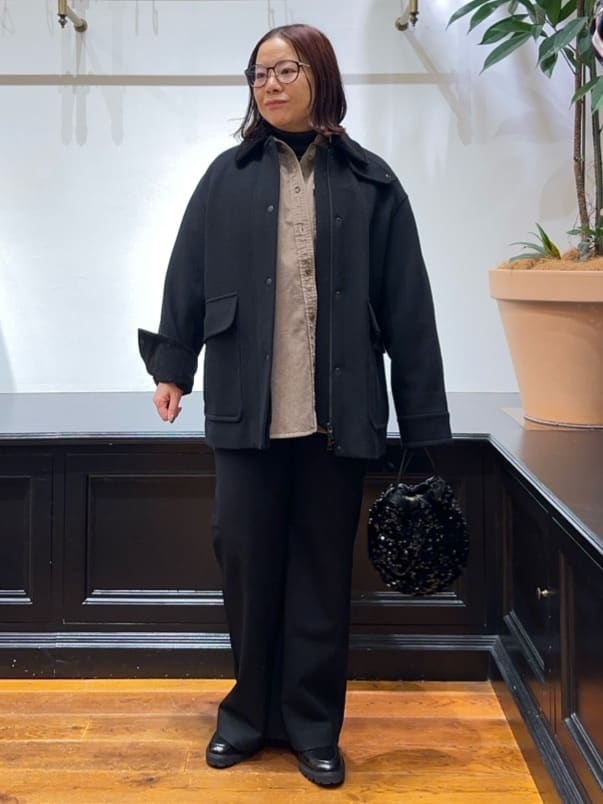 Asamiさんの「DRESSTERIOR｜◆ソフトサーモポンチイージーワイドパンツ」を使ったコーディネート