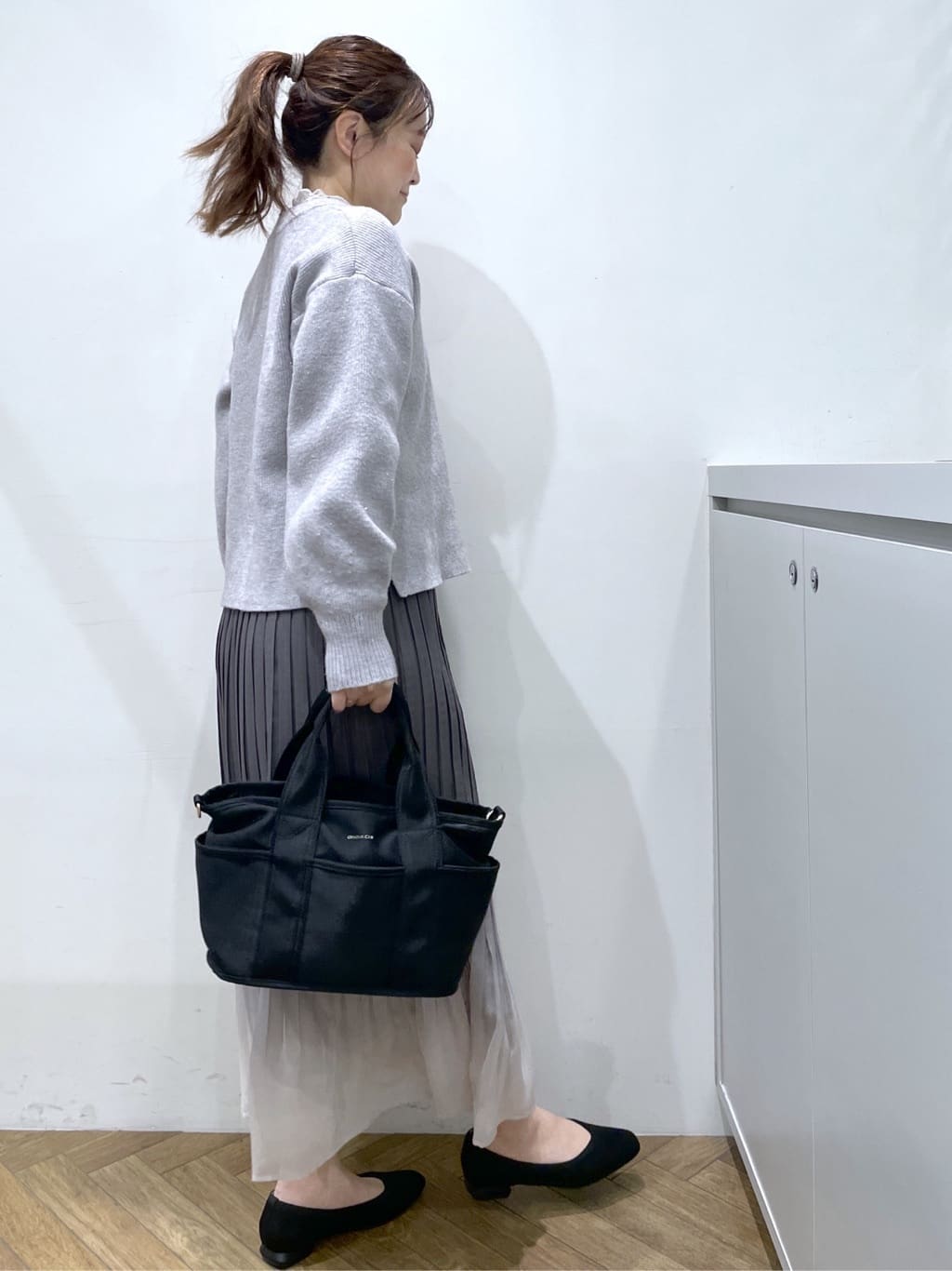 Junさんの「index｜フリルハイネックレーストップス【洗濯機OK】」を使ったコーディネート