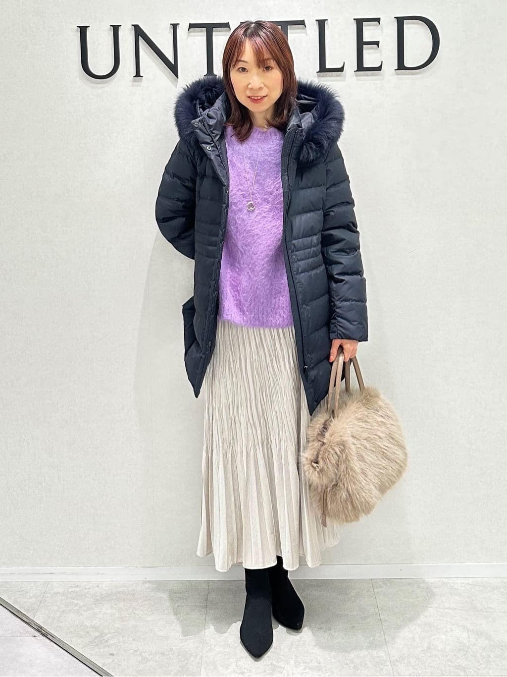 Miwaさんの「UNTITLED｜【ゆったり】アルパカ混シャギーニット」を使ったコーディネート