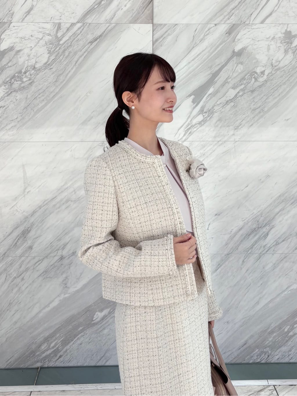 みさかさんの「index｜ボウタイタックブラウス【洗濯機OK／防シワ】《XS～3L》」を使ったコーディネート